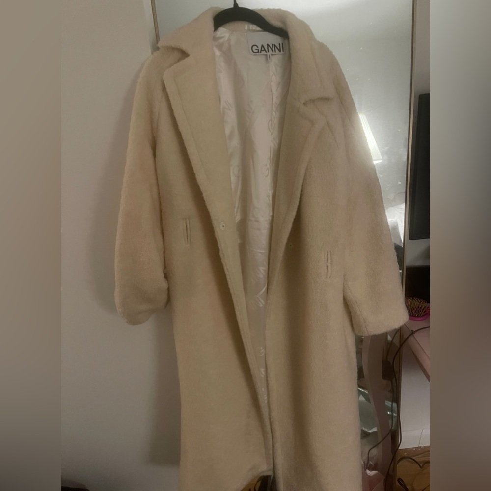 Ganni Ivory Coat size:34